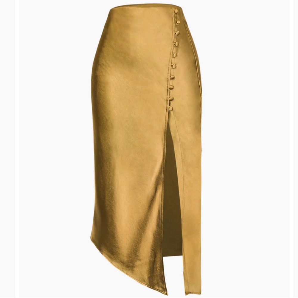 Asymmetrical Button down skirt
